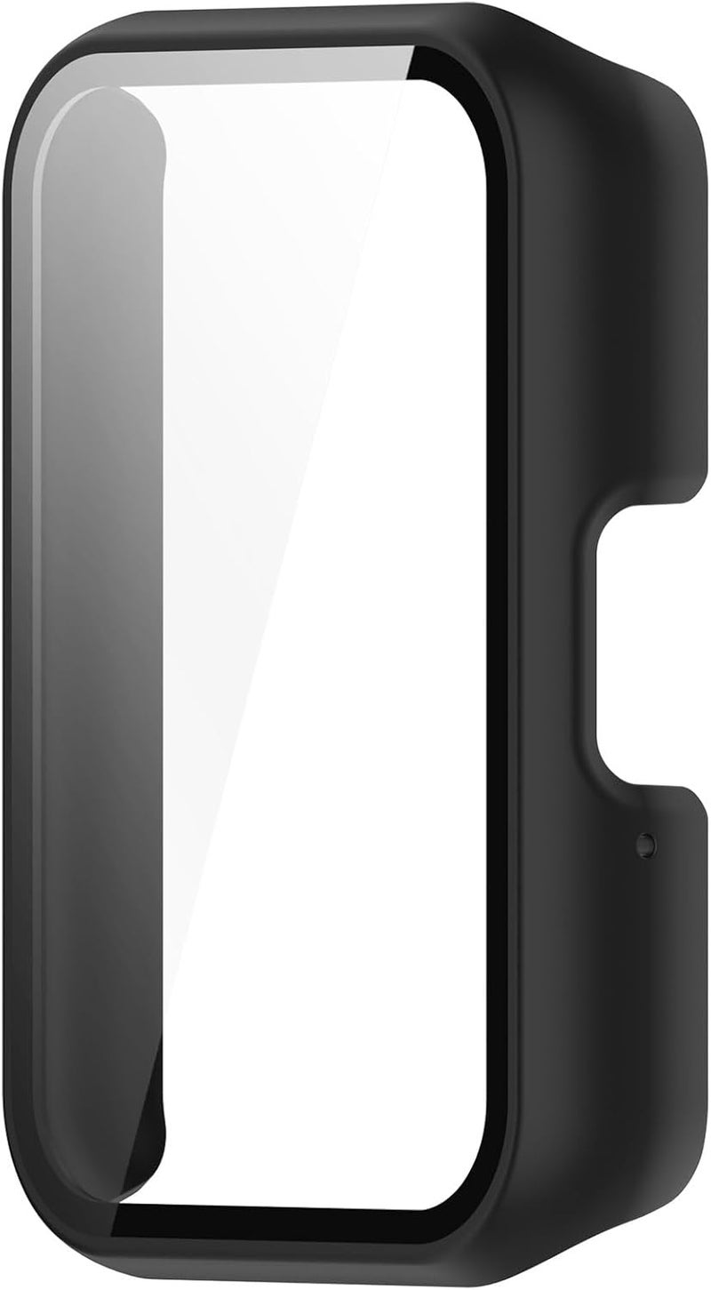 FanTEK Compatible for Samsung Galaxy Fit 3 Watch Case for Women Men, Scratch Resistant Shock Absorbing Case, Matte Black - Image 2